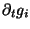 $\displaystyle \partial_t g_i$