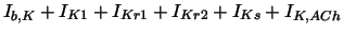 $\displaystyle I_{b,K}+I_{K1}+I_{Kr1}+I_{Kr2}+I_{Ks}+I_{K,ACh}$